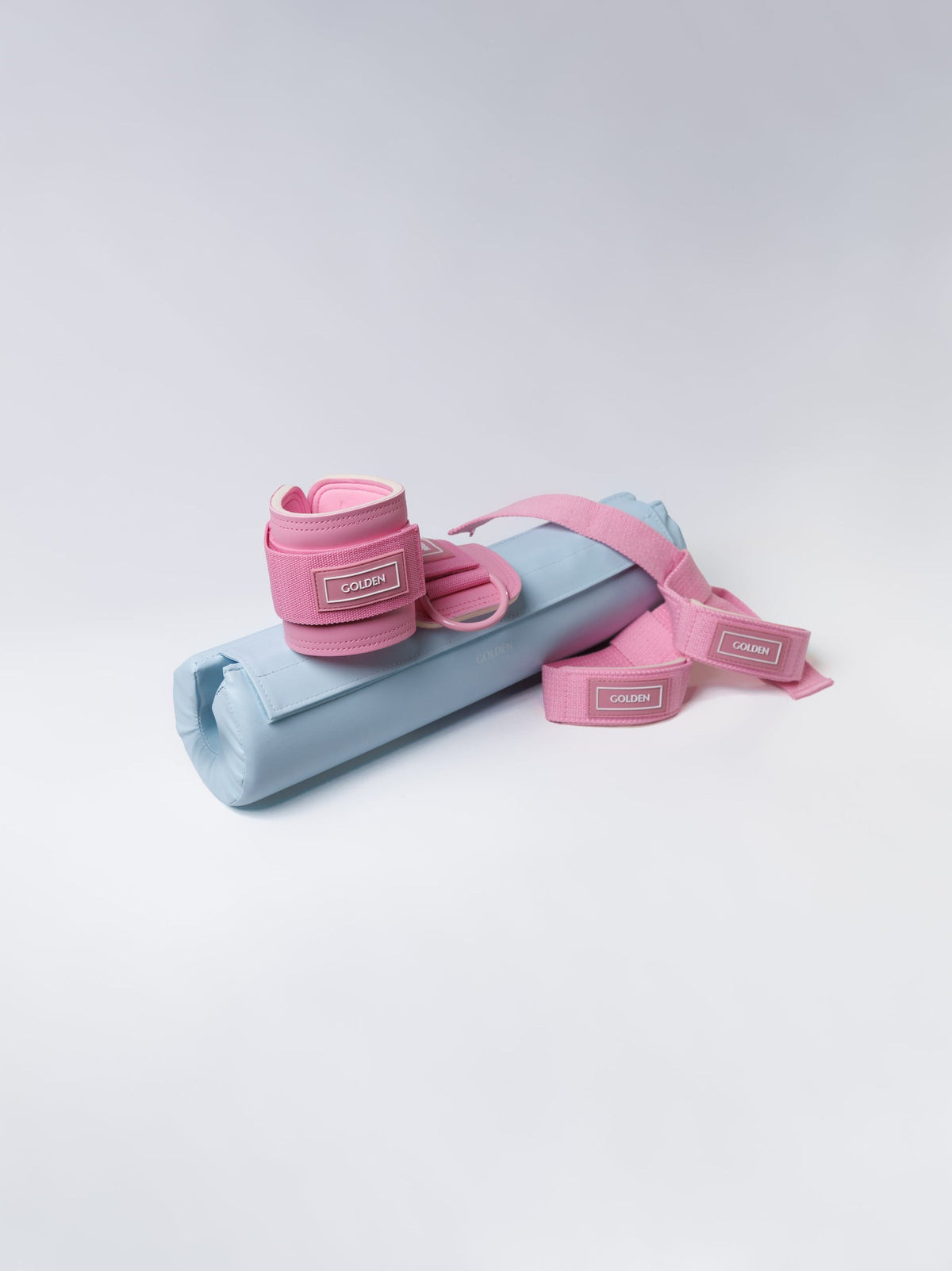 Pad Azul, Straps Rosa, Ankle Rosa