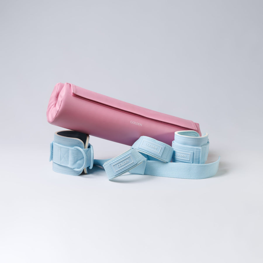 Pad Rosa, Straps Azul, Ankle Azul